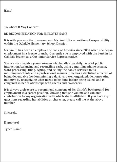 Powerfully advocate for the job seeker. Recommendation Letter Templates | templates free printable