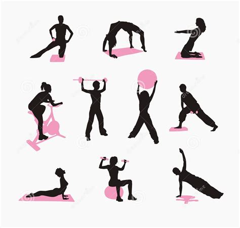 Free Woman Working Out Silhouette Download Free Woman Working Out