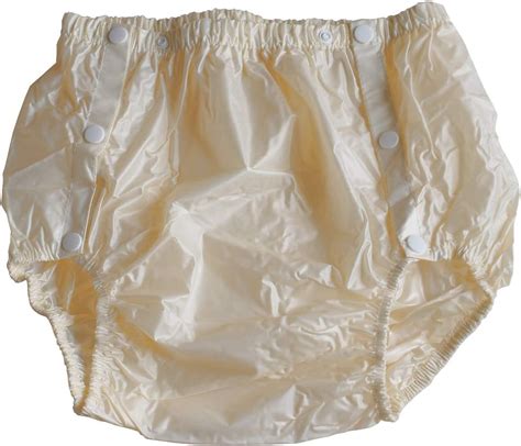 Nappy Pants Rubber Pants Pvc For Adults Buttons Soft Yellow Swedish Pants Rubber Nappy