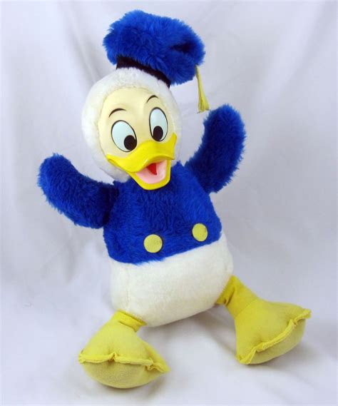 Donald Duck Vintage Plush Toy Walt Disney California Stuffed Animal