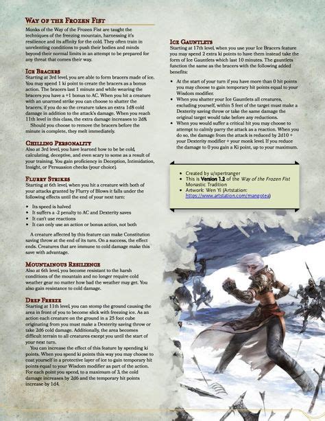 10 5e Cold Climate Character Options Ideas In 2020 Dungeons And