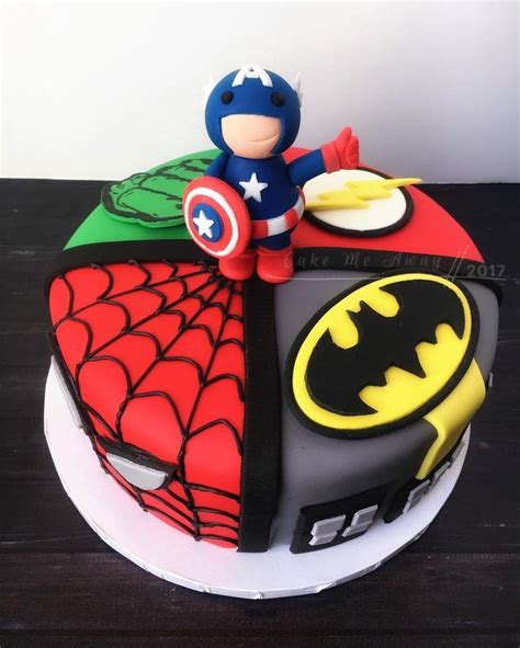 Add one of these super cool superhero cakes to your superhero party to make it extra special. A front view of my superhero baby shower cake. I love how ...