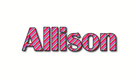 Allison Logo Herramienta De Diseño De Nombres Gratis De Flaming Text