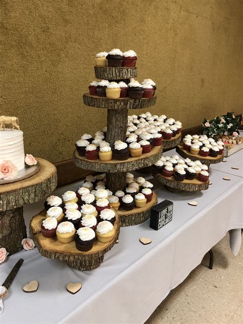 Rustic Cupcake Stands Photos