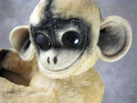 1965 Early Kamar Spider Monkey Stuffed Plush Wild Animal Toy With Tag