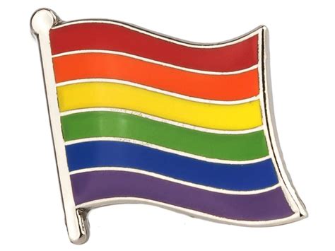 Pride Flag Enamel Pin Rainbow Pin Badge Lgbtq Pride Gay Etsy