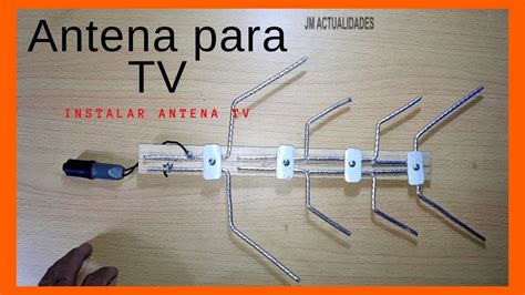Instalacion antena tv antena de tv casera de largo alcance ️Test