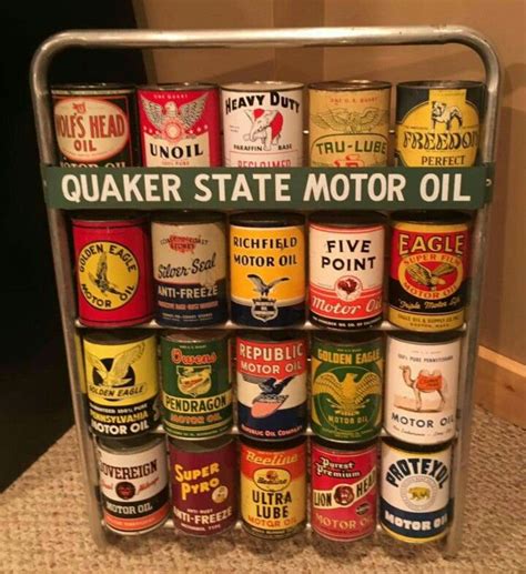Excellent Original 1 Quart Motor Oil Can Collection Motor Oil Vintage
