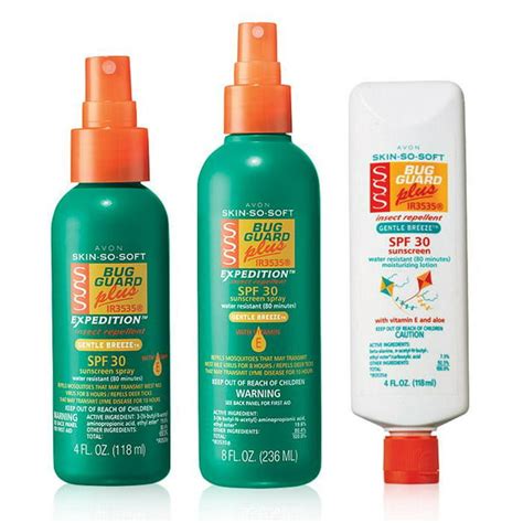 Avon Avon Skin So Soft Bug Guard Liquid And Cream Repellent With