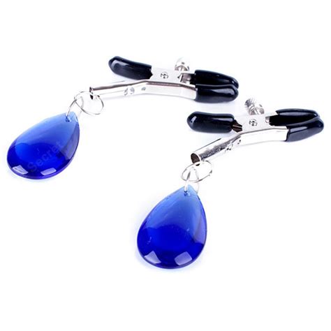 Sex Adult Game Nipple Clamps Nipple Clips With Jewelry Metal Breast