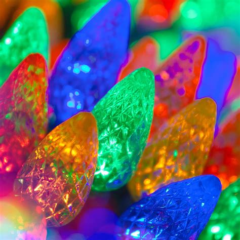 Wintergreen Lighting C6 Multicolor Christmas Lights LED String Lights