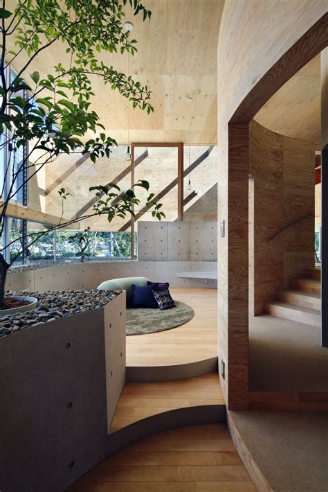 Photo 10 Of 12 In This Japanese Home Has A Sunken Interior That