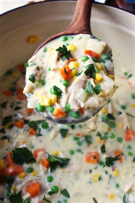My family always wants chicken pot pie and this is an easy way to get it to them. Easy Chicken Pot Pie Soup (Soup Sunday!)