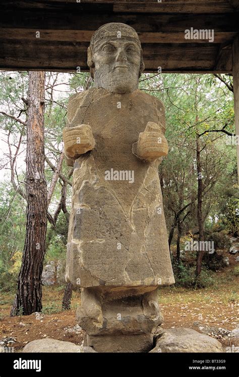 Hittite Storm God Baal Krntrys Sculpture Karatepe Aslantas Turkey