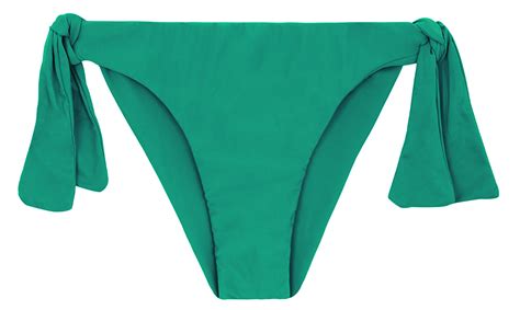 Green Side Tie Brazilian Bikini Bottom Bottom Malaquita Babado Rio