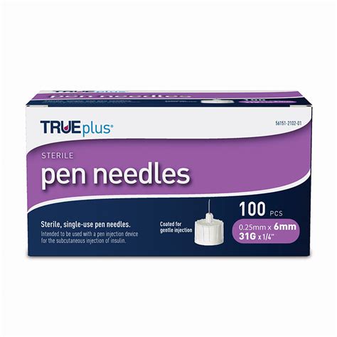 Shop Trueplus Pen Needles 31g 6mm 100ct Pack Of 6