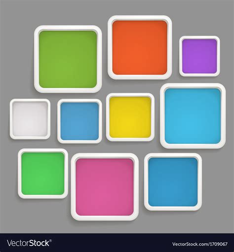 Abstract Background Of Color Boxes Royalty Free Vector Image