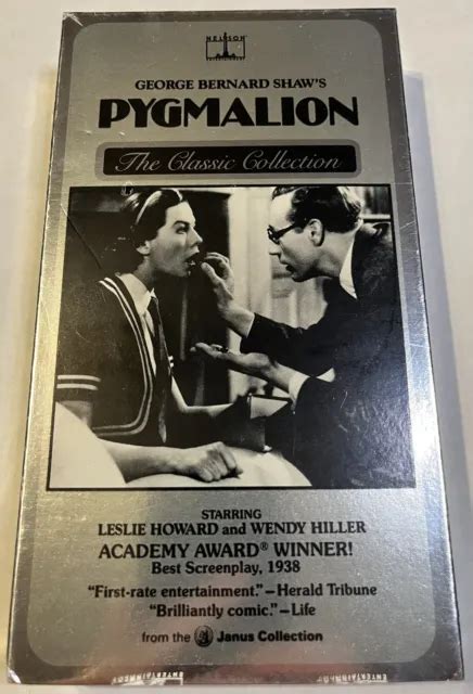 NEW PYGMALION B W VHS Video George Bernard Shaw Leslie Howard Wendy Hiller PicClick