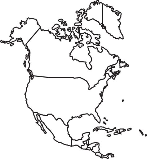 Map North America Free Vector Graphic On Pixabay
