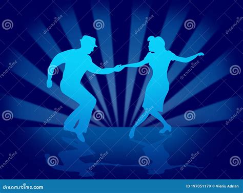Swing Dance Couple Illustration Stock Illustration Illustration Of