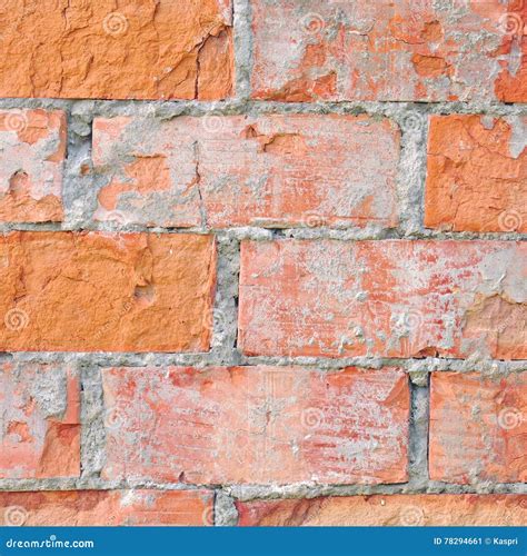 Light Red Brick Wall Texture Macro Closeup Old Detailed Rough Grunge
