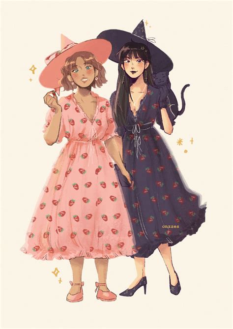 Sara🌱 On Twitter Strawberry Dress Lesbian Art Witch Art