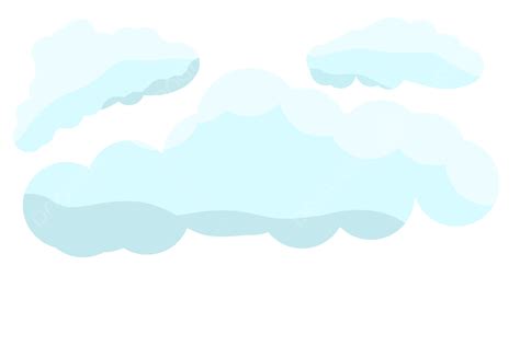 Gambar Ilustrasi Awan Kartun Biru Png Awan Kartun Cloud Clipart