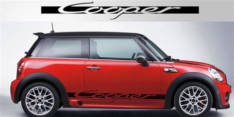 Decal To Fit Mini Cooper S Vinyl Side Decal Graphic Pair Min0020