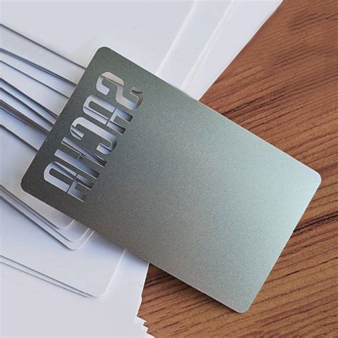 Custom Die Cut Stainless Steel Metal Card Card Supplier Smart One