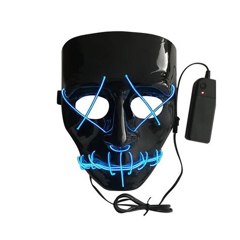 Buy El Cold Light Mask Led Light Luminous Halloween Mask Cosplay Glow