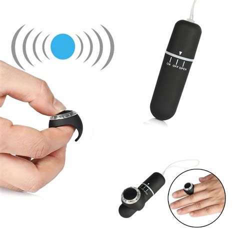 Finger Ring Wireless Remote Control Bullet Vibrator 10 Mode Vibrating