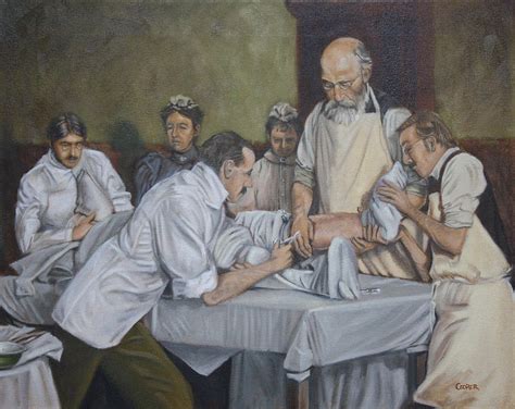 Surgery 1900 Painting By Todd Cooper Fine Art America