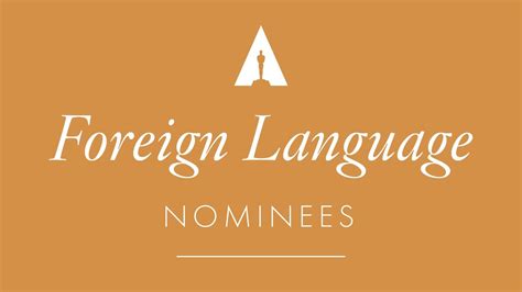 A list of 56 titles. Oscars 2017: Foreign Language Film Nominees - YouTube