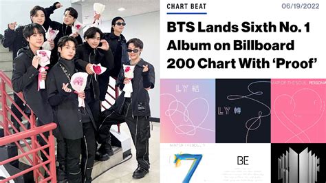 Bts Achieves The Sixth No1 On Billboard Album Chart ‘billboard 200