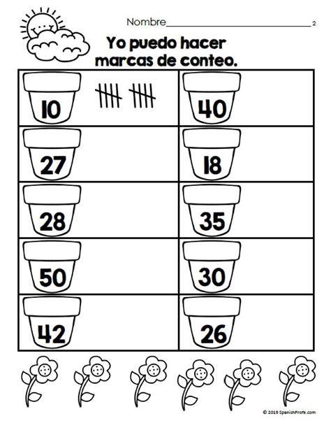 Hojas Y Centros De Matemáticas Para Mayo Primer Grado Spanish Math