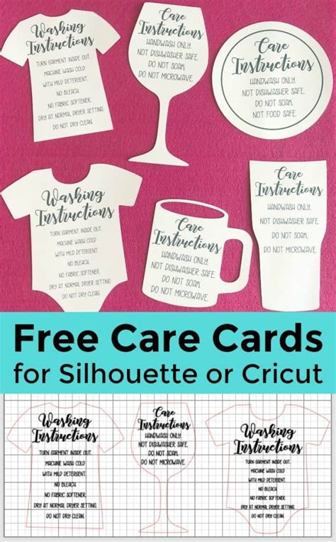 Printable greeting cards are the best way to show those you love the most that you really do care about them. Free Shaped Printable Care Cards for Your Silhouette or ...