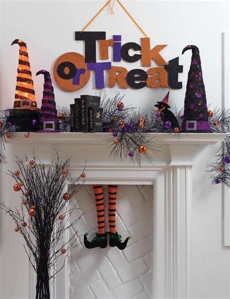 18 Spooktacular Halloween Ideas For Your Fireplace Mantel