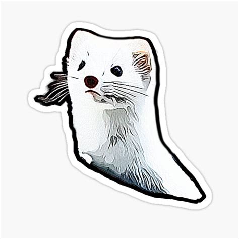 Very Funny Weasel Sticker By Zanimations Redbubble