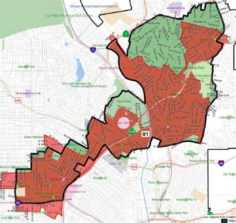 Los Angeles City Council District Map