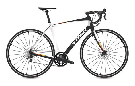 Trek 2015 Full Bike Domane 43 Disc 105 Compact White Black Orange