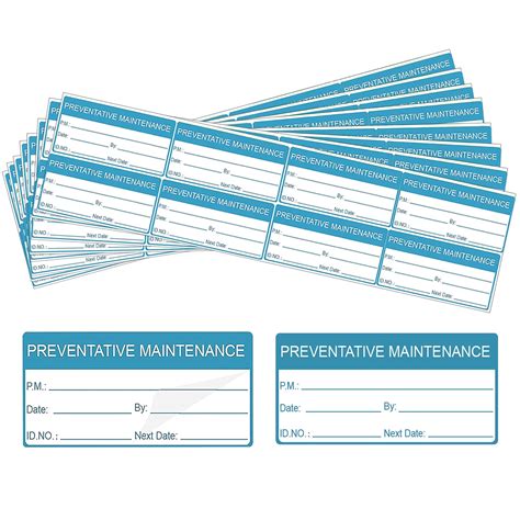 Buy Self Laminating Preventative Maintenance Labels 1 X 2 Inch