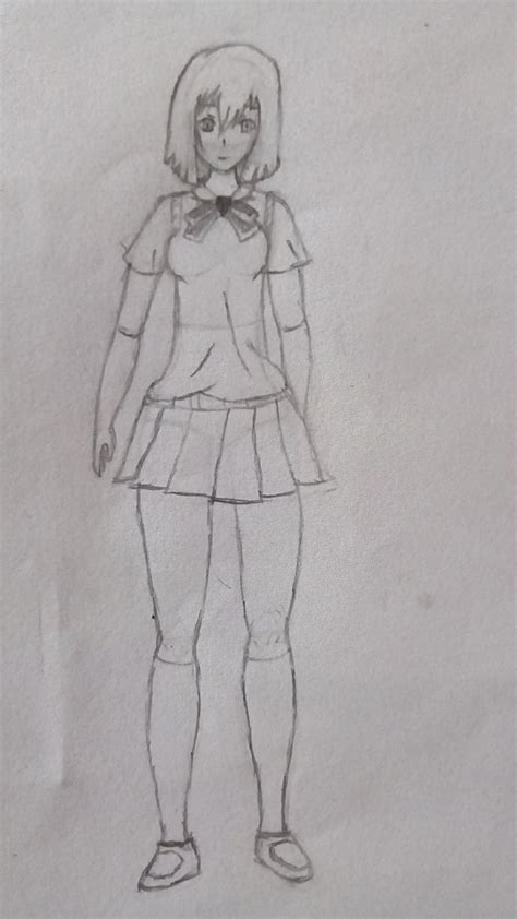 I Tried To Do Full Body Anime Girl Need Some Feedback R Drawing