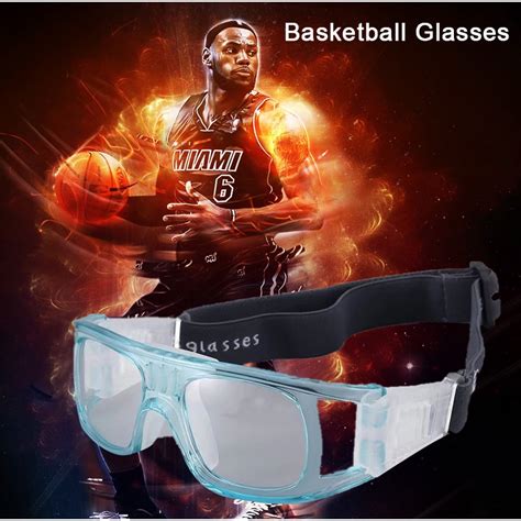 Sports Glasses Basketball Safety Spectacles Blue Frame Football Goggle Explosion Proof Lens