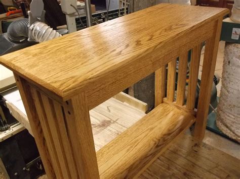 Mission style coffee closing and sofa tables project has woodworking plans mission sofa table the peach of genuine missionary post style furniture. Custom Mission Style Oak Sofa Table by Db Custom Wood Shop ...