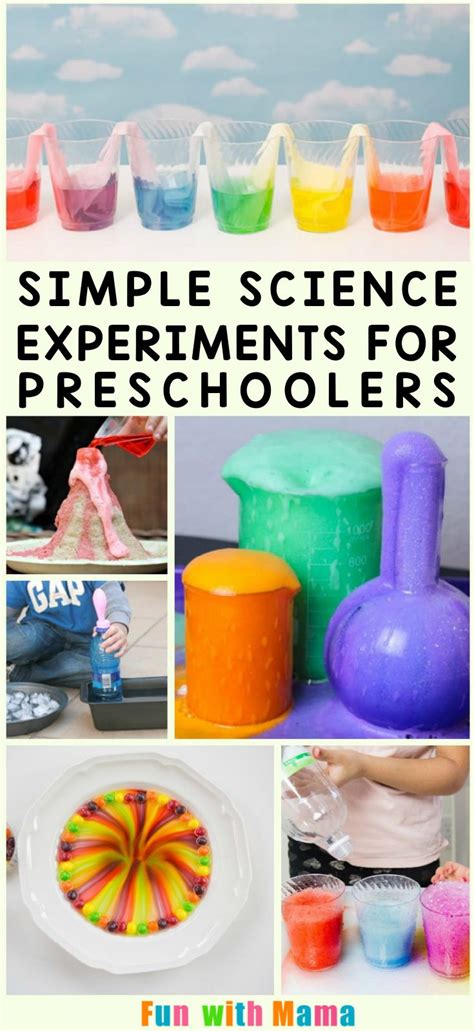 Simple Science Experiments For Preschoolers Science Experiments For