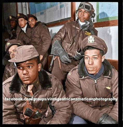 Tuskegee Airmen In Ramitelli Italy Colorized 1940s Tuskegee