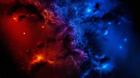 Red Blue Galaxy 4k Wallpapers Wallpaper Cave