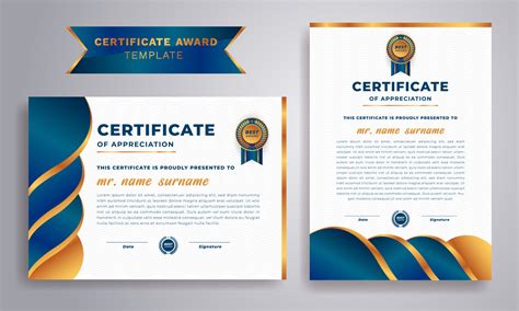 Modern Certificate Design Certificate Template Awards Diploma
