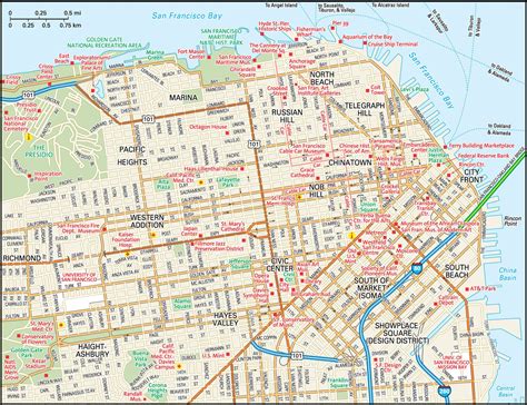 San Francisco Map Guide To San Francisco California
