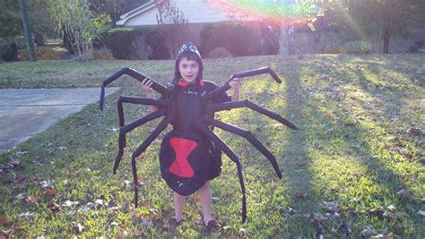 Black Widow Spider Costume Complete With Spinnerets Fangs And